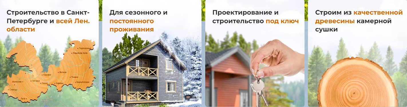 Строительство загородных домов под ключ в СПб и Ленобласти. Комплекс работ по строительству загородных домов в Санкт-Петербурге